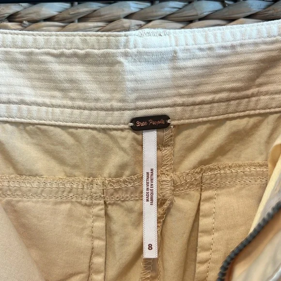 NWT Free People Mid-Rise Lucid Dreams Cargo Straight Leg Cotton Track Pant, 8 - Picture 10 of 12